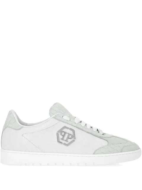 Philipp Plein Mixed Monogram crocodile-effect sneakers