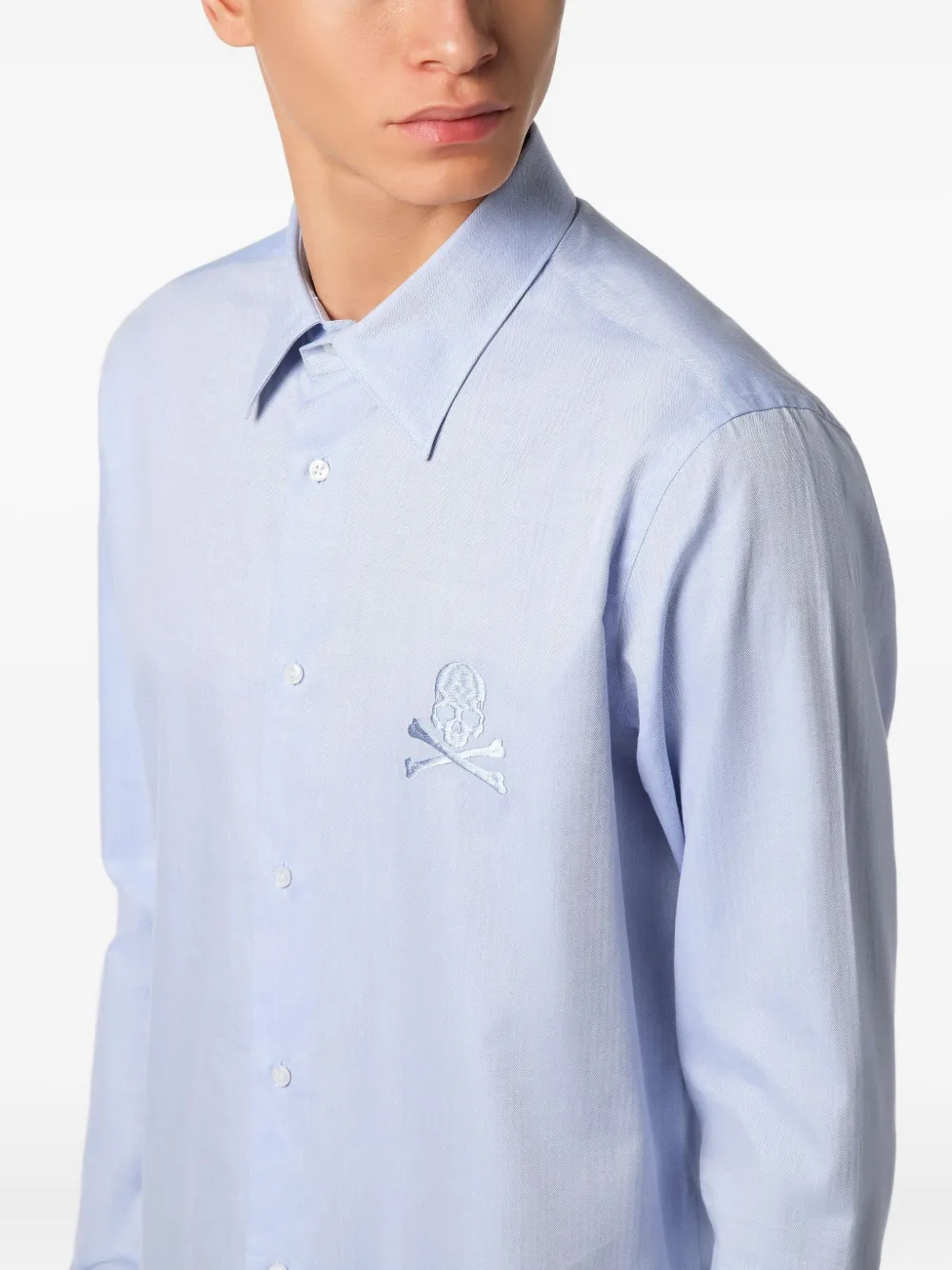 Philipp Plein Katoenen overhemd Blauw