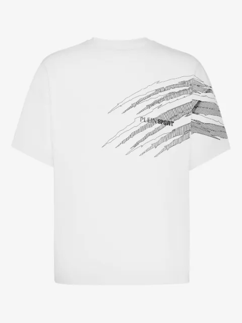 Plein Sport scratch-print T-shirt