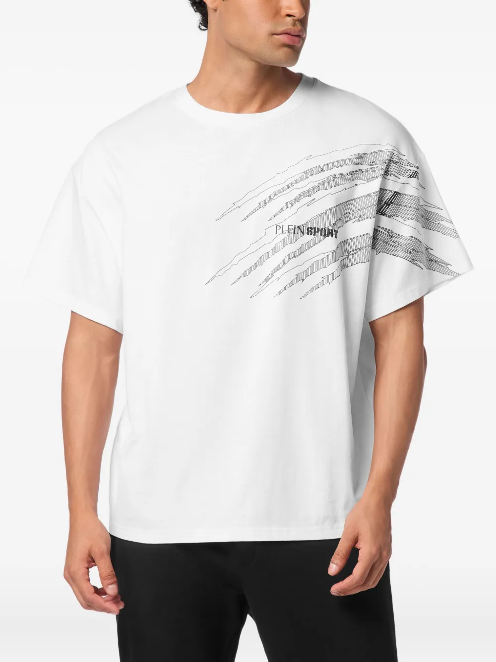 Plein Sport T-shirt met print - Wit