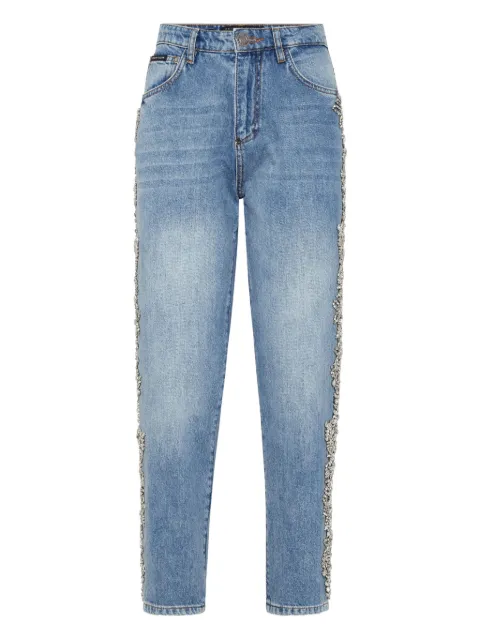 Philipp Plein crystal-embellished jeans