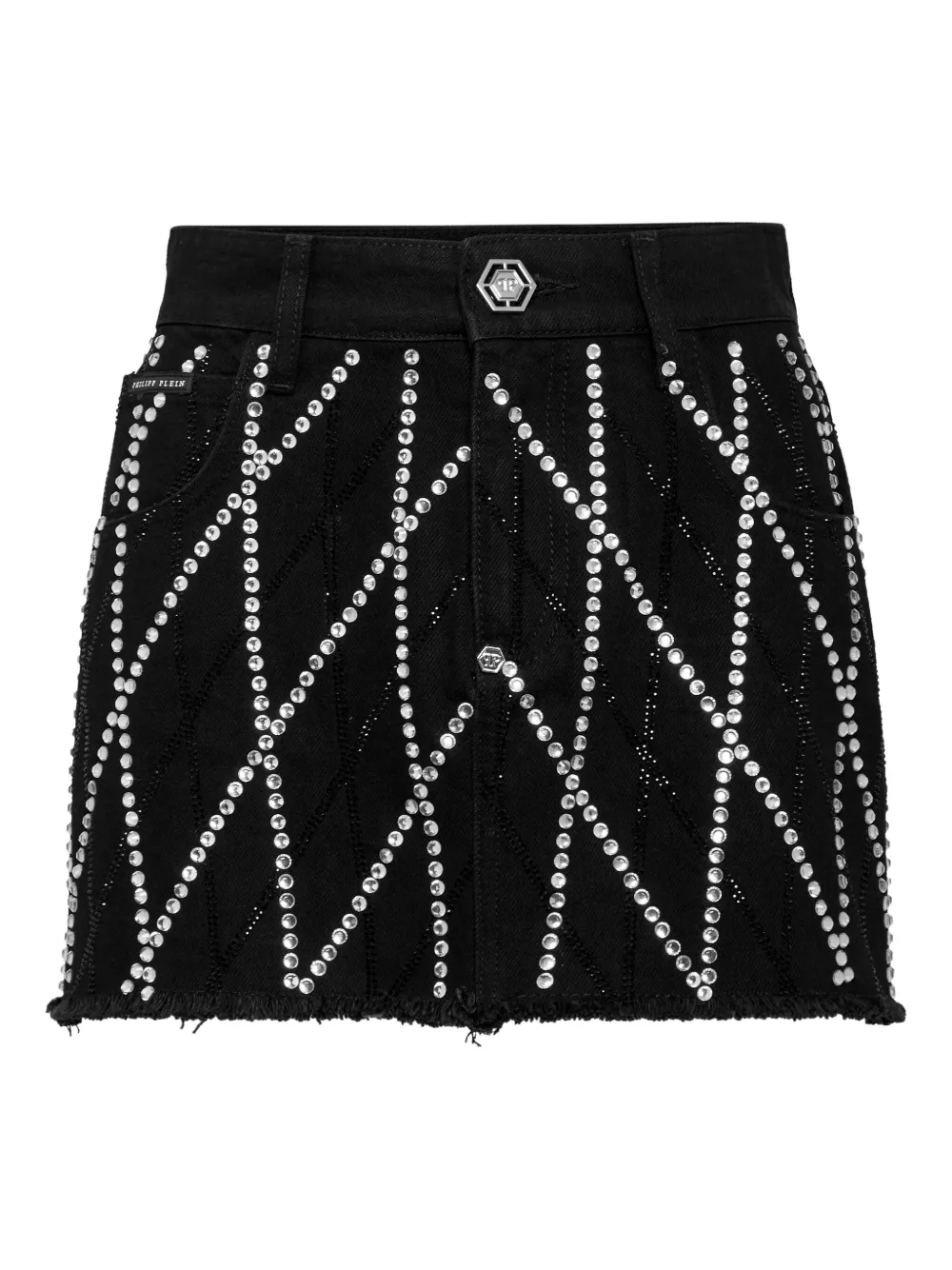 Philipp Plein Gonna denim - Nero