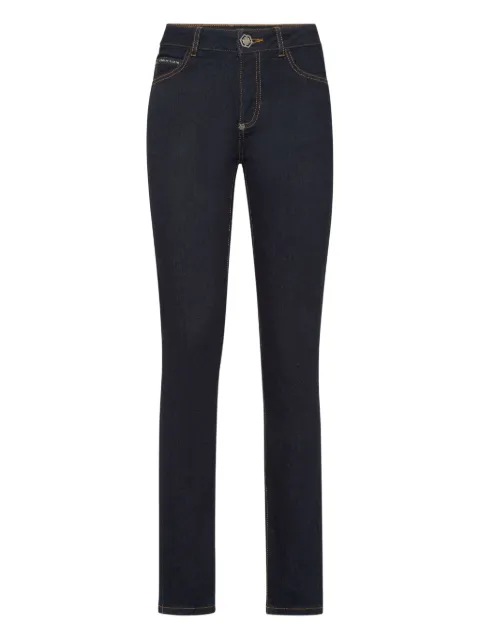 Philipp Plein skinny jeans placa del logo