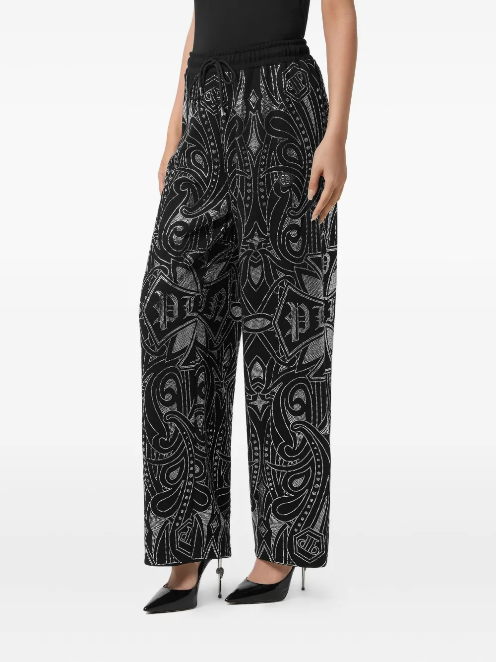 Philipp Plein Gothic Plein broek - Zwart