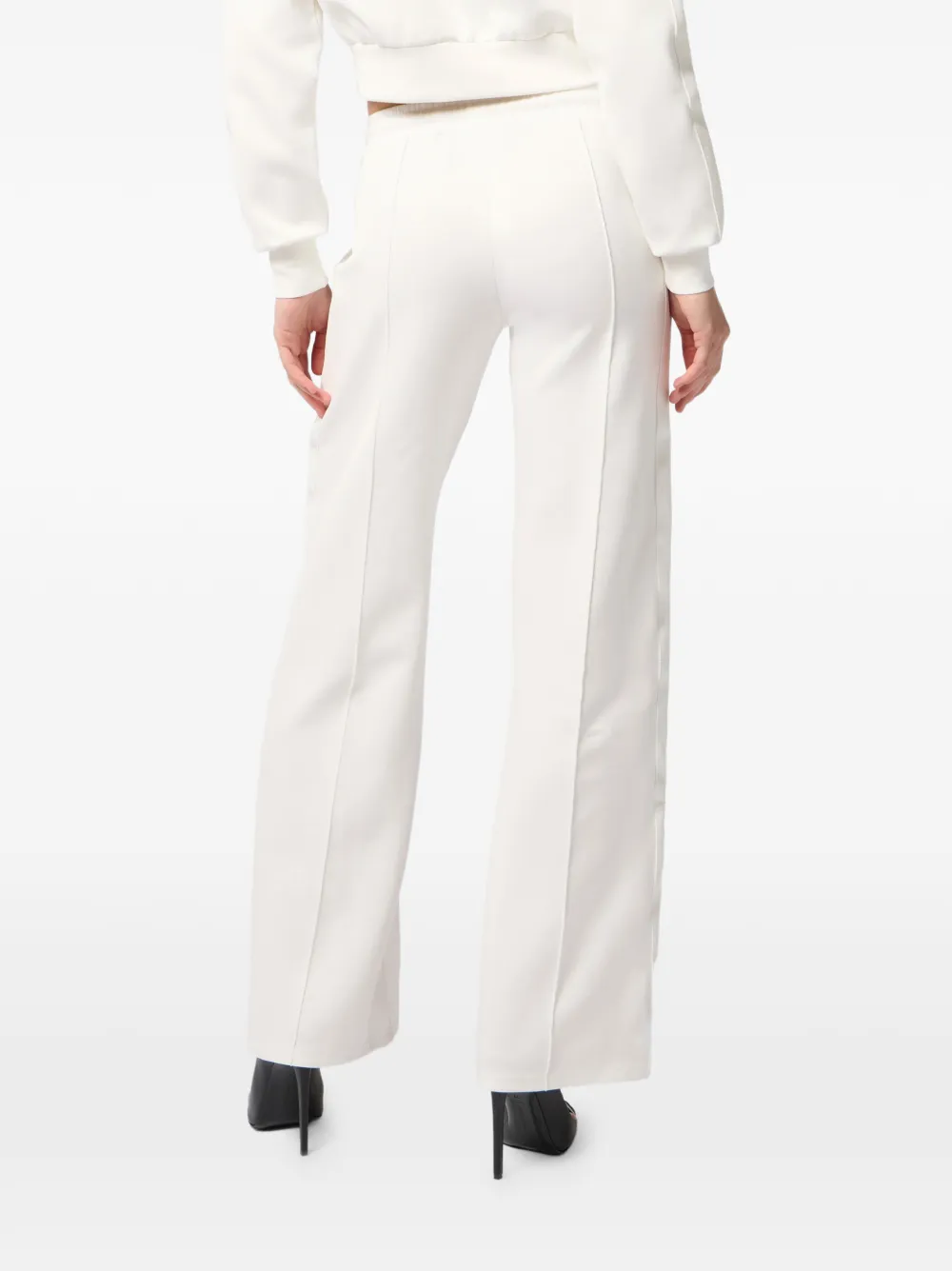 Philipp Plein Fatale chenille ruimvallende broek Wit