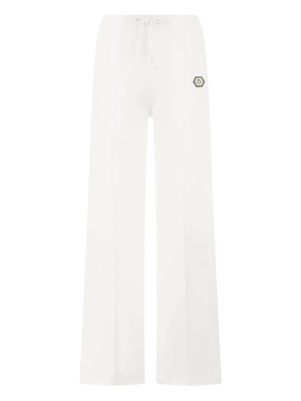 Philipp Plein drawstring appliqué trousers - Weiß
