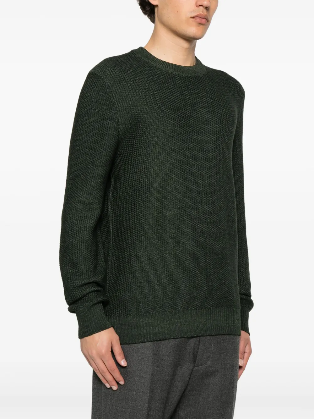 Tagliatore Trui van scheerwol Groen