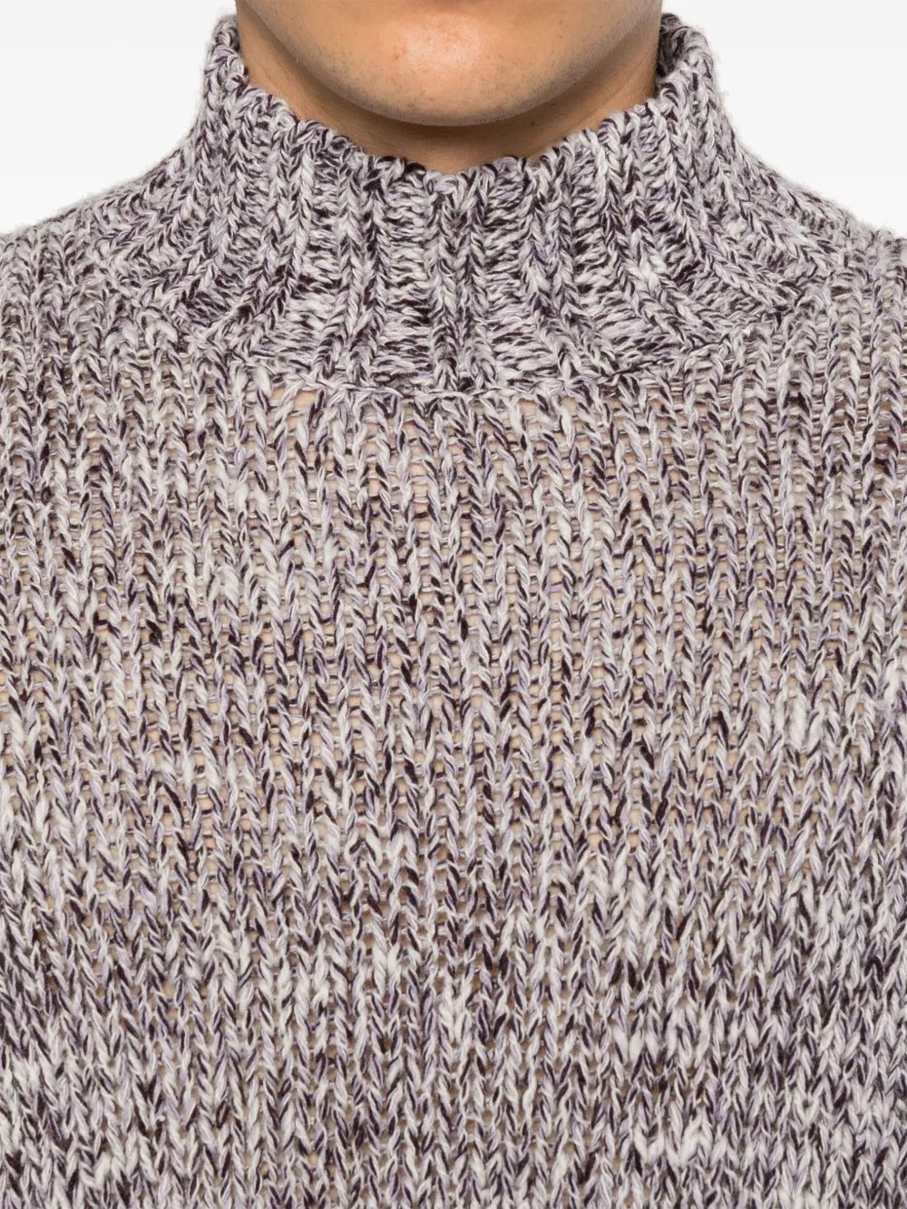 Tagliatore Trui met wolblend Paars