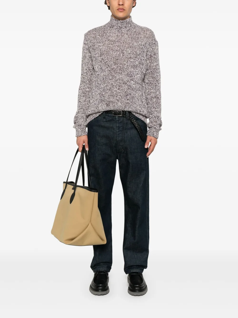 Tagliatore Trui met wolblend - Paars