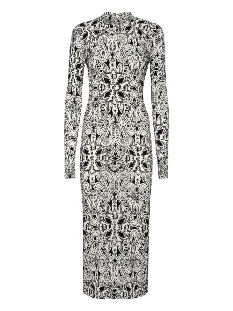 Philipp Plein Gothic Plein midi dress