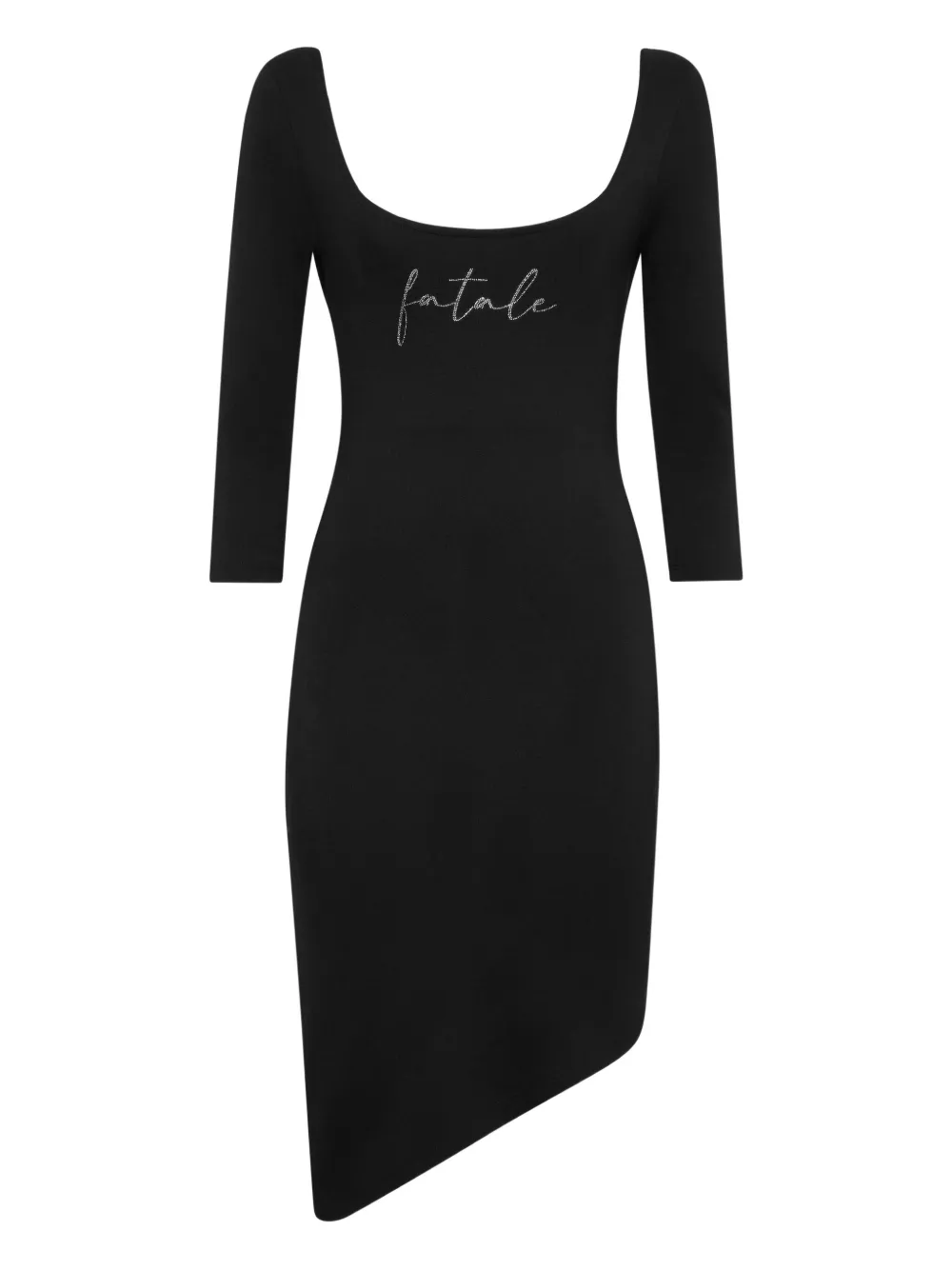 Philipp Plein three-quarter sleeve asymmetric dress | Black | Image 1
