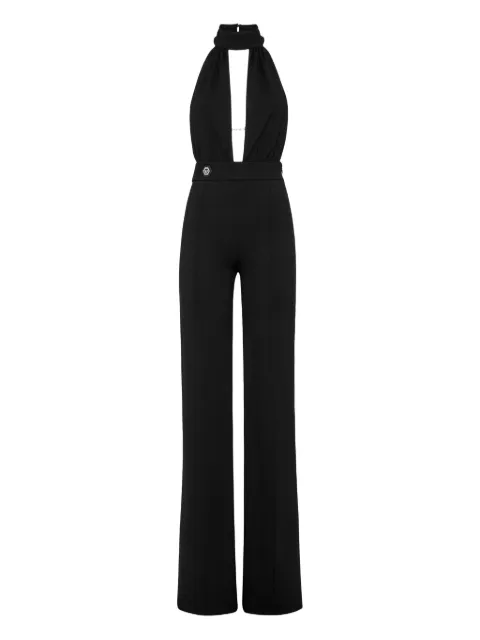 Philipp Plein Fatale halterneck jumpsuit