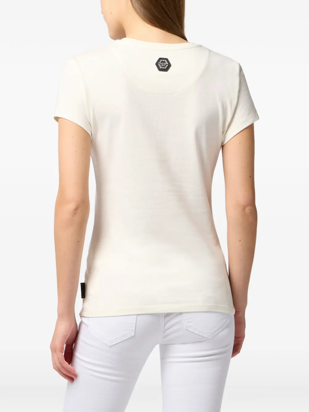 Philipp Plein T-shirten strass Fatale sneakers Beige