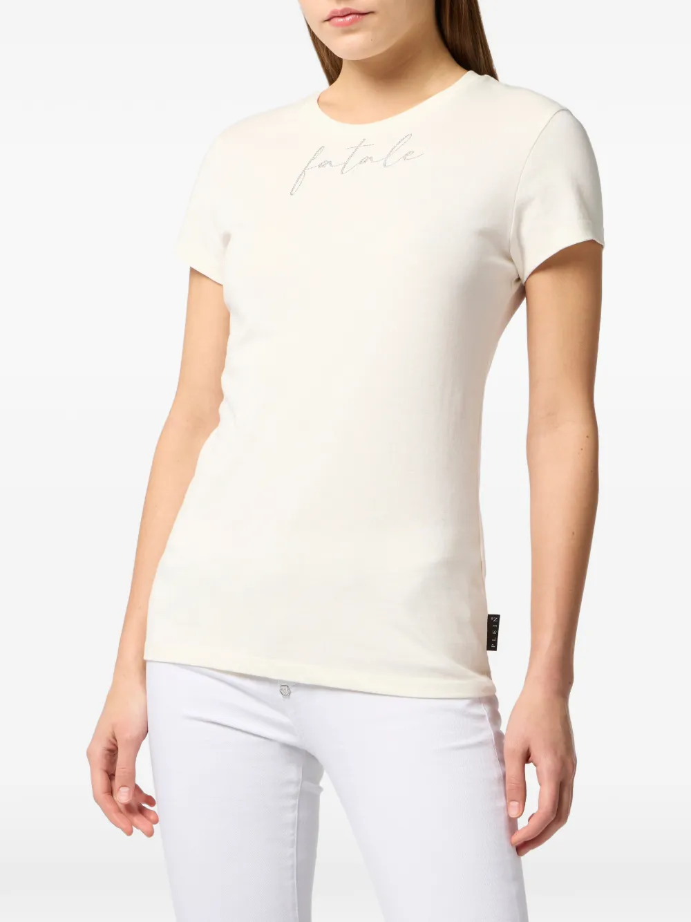  Philipp Plein Logo-motif T-shirt - Neutrals 