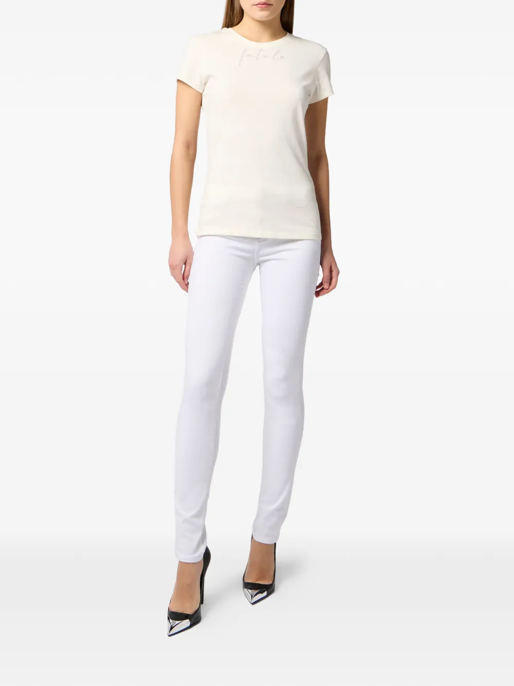  Philipp Plein Logo-motif T-shirt - Neutrals 
