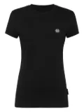 Philipp Plein Logo Fatale-embroidered T-shirt - Black