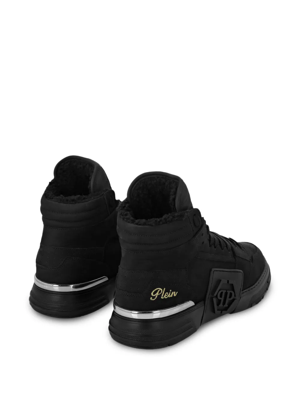 Philipp Plein Phantom Kick$ hi-top sneakers Zwart