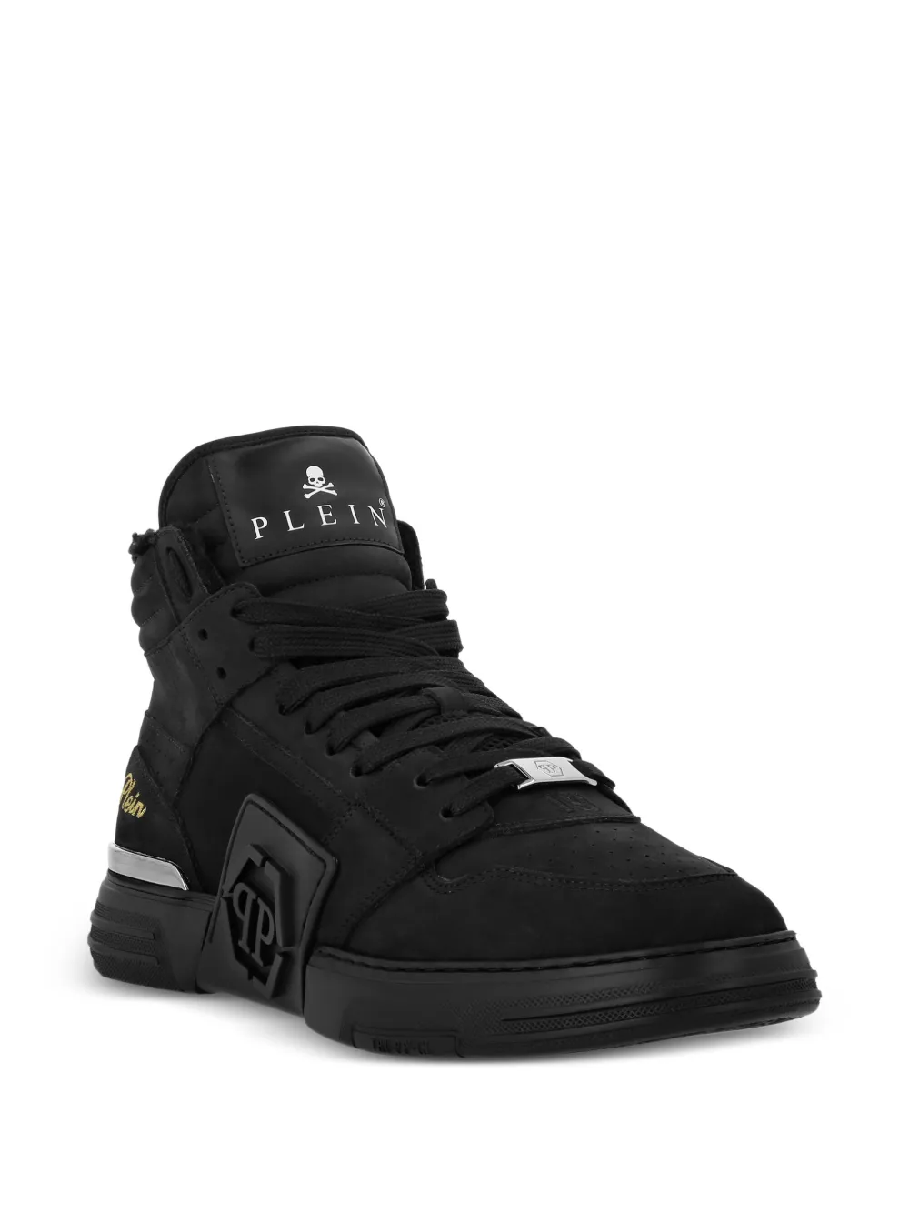 Philipp Plein Phantom Kick$ hi-top sneakers Zwart