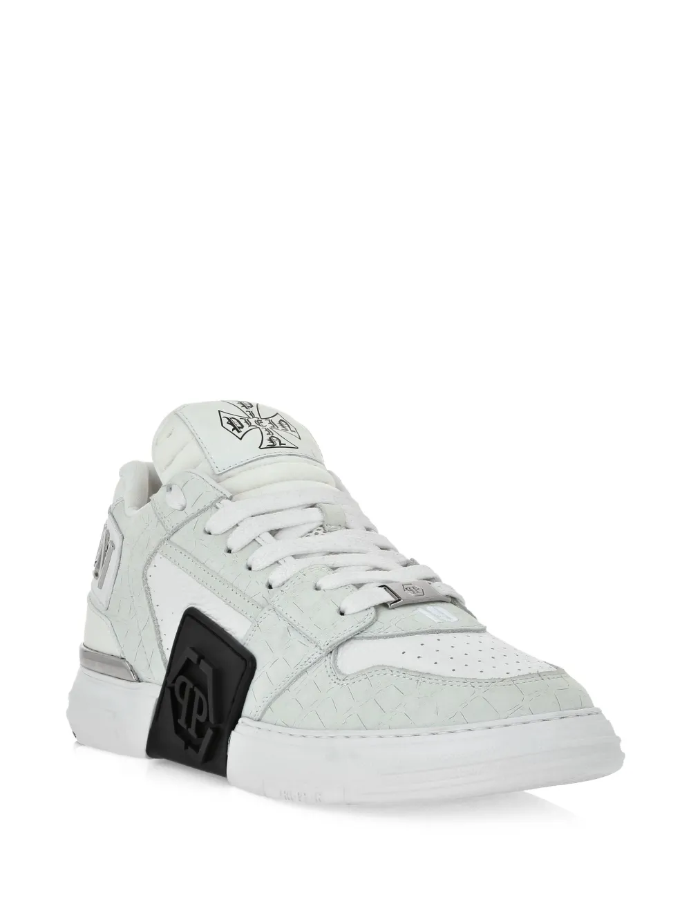 Philipp Plein Phantom Kicks crocodile-effect sneakers White