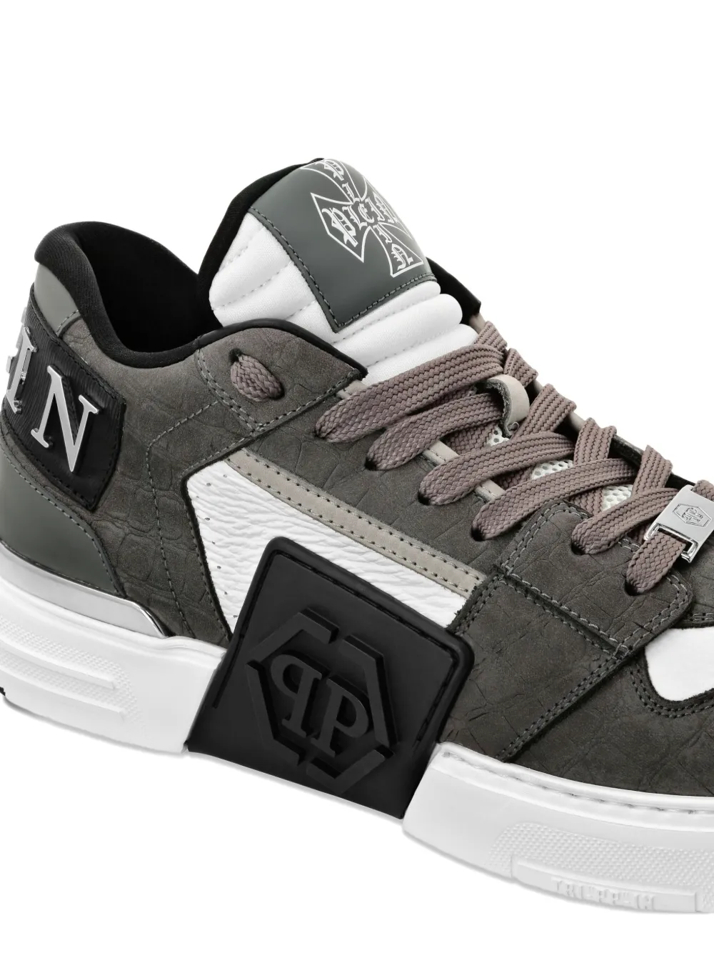 Philipp Plein Phantom Kicks low-top sneakers Grijs