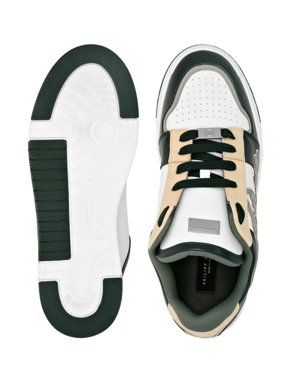 Philipp Plein low-top sneakers met patch Wit