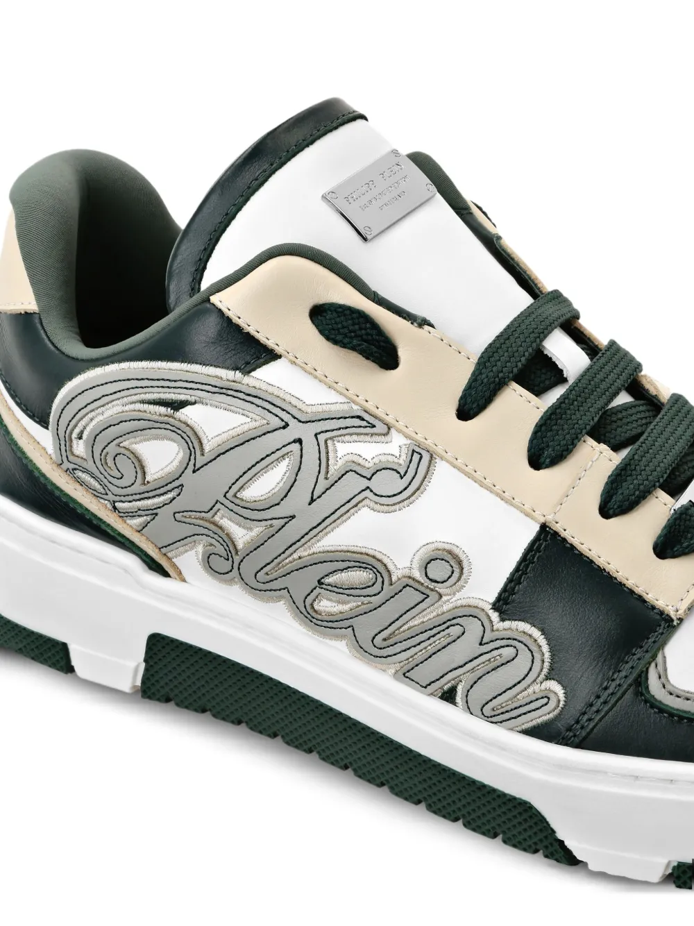 Philipp Plein low-top sneakers met patch Wit