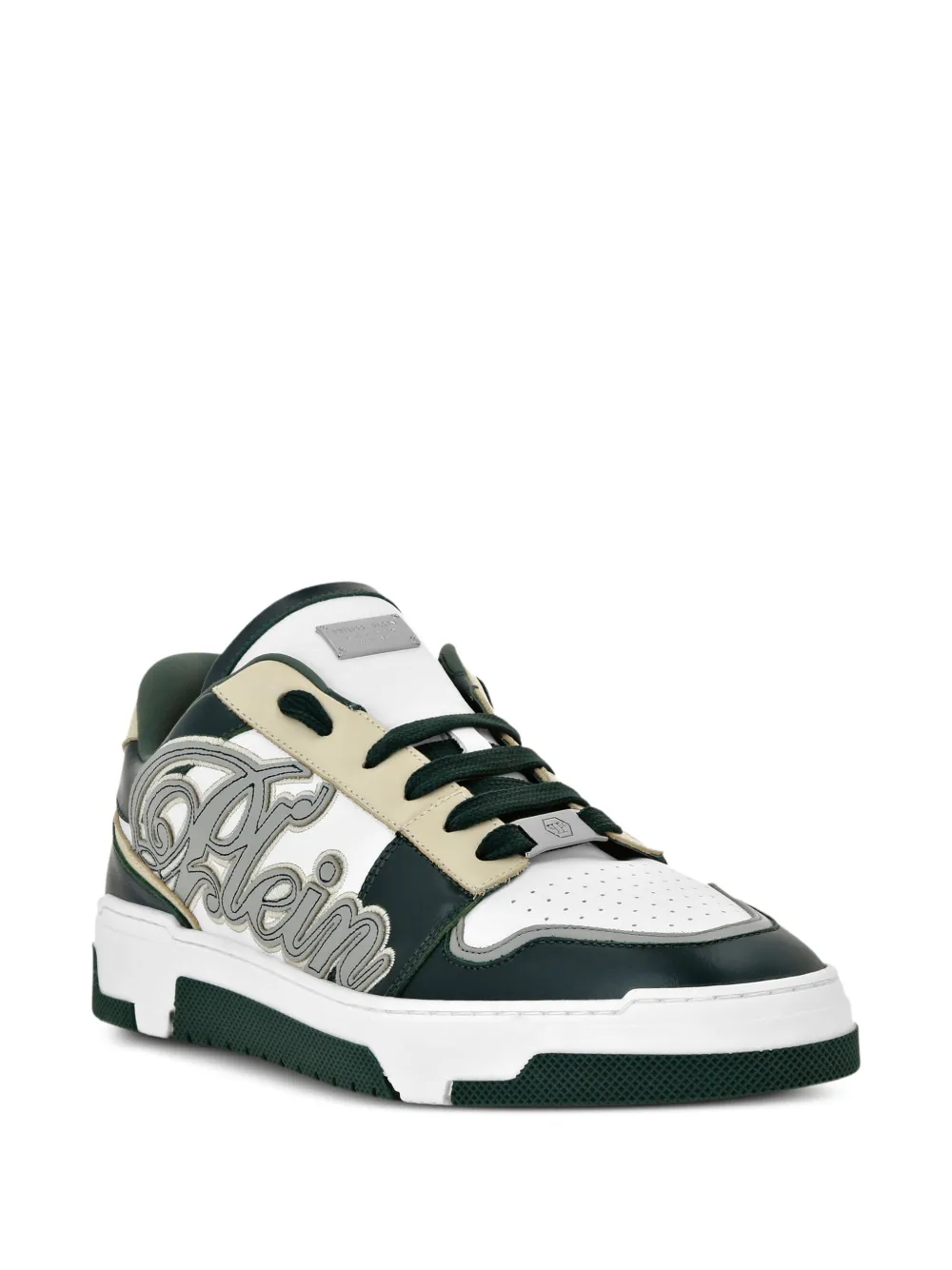Philipp Plein low-top sneakers met patch Wit