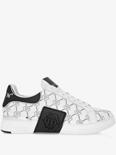 Philipp Plein Phantom Kicks monogram-pattern low-top sneakers