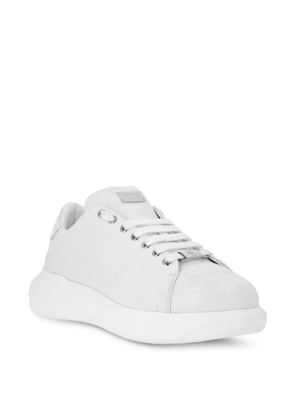 Philipp Plein monogram-embossed leather sneakers | Low-Tops | Image 2