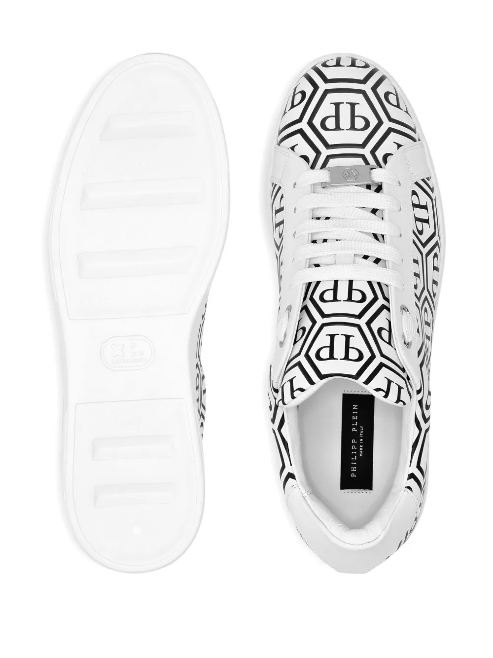 Philipp Plein big monogram low-top sneakers White