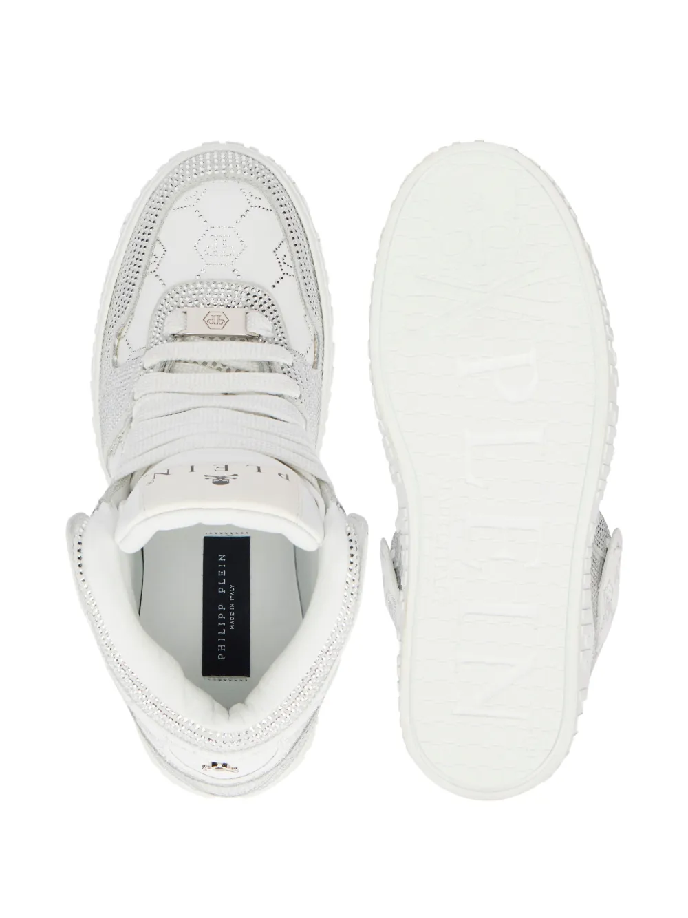 Philipp Plein Carson monogram sneakers Wit