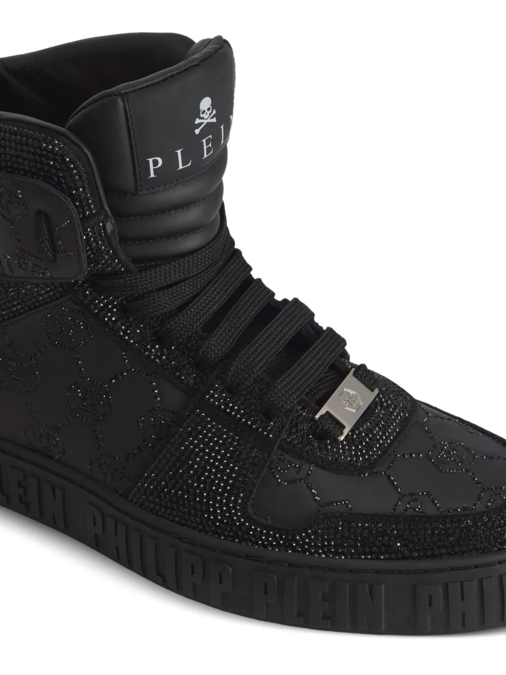 Philipp Plein Carson sneakers met monogram Zwart