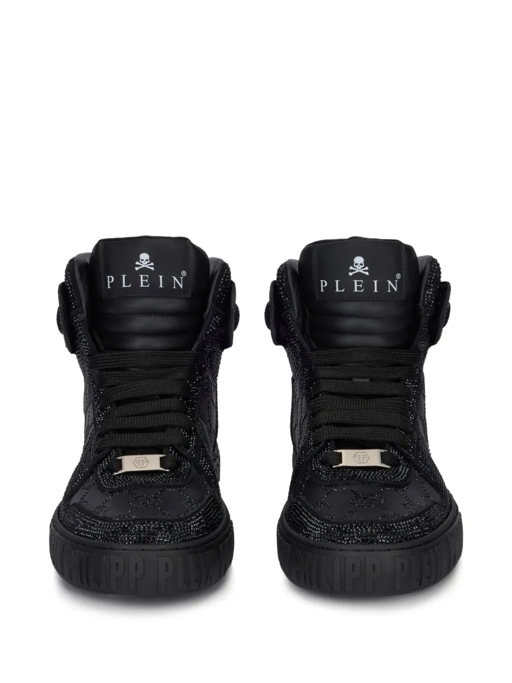 Philipp Plein Carson sneakers met monogram Zwart