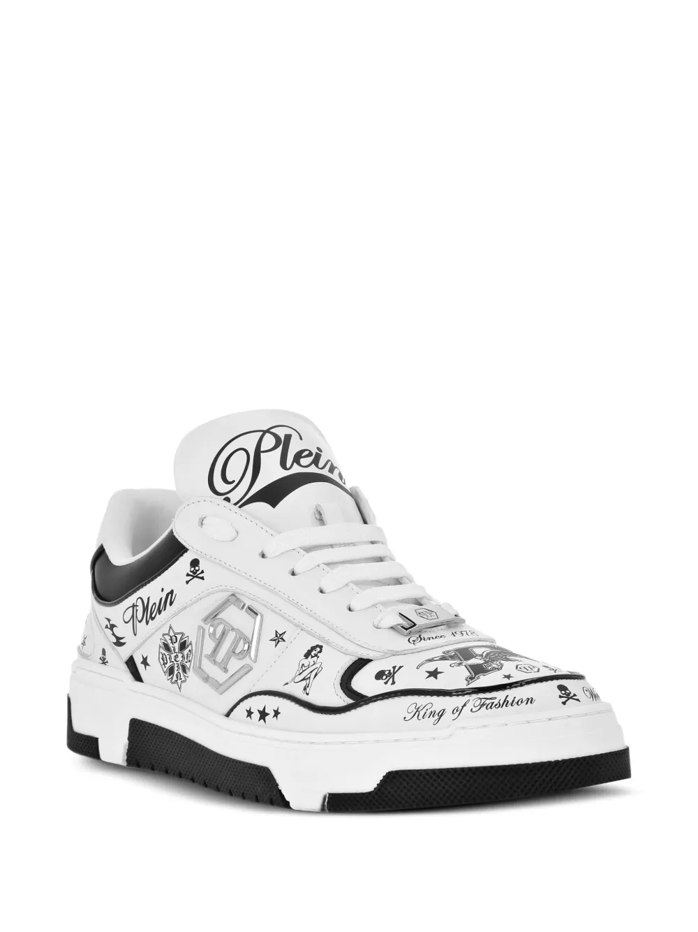 Philipp Plein Sneakers met print Wit