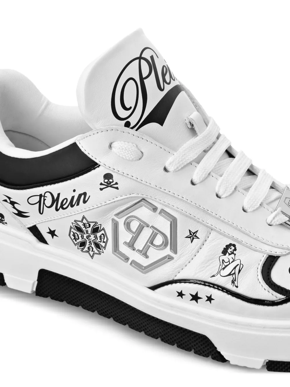 Philipp Plein Sneakers met print Wit