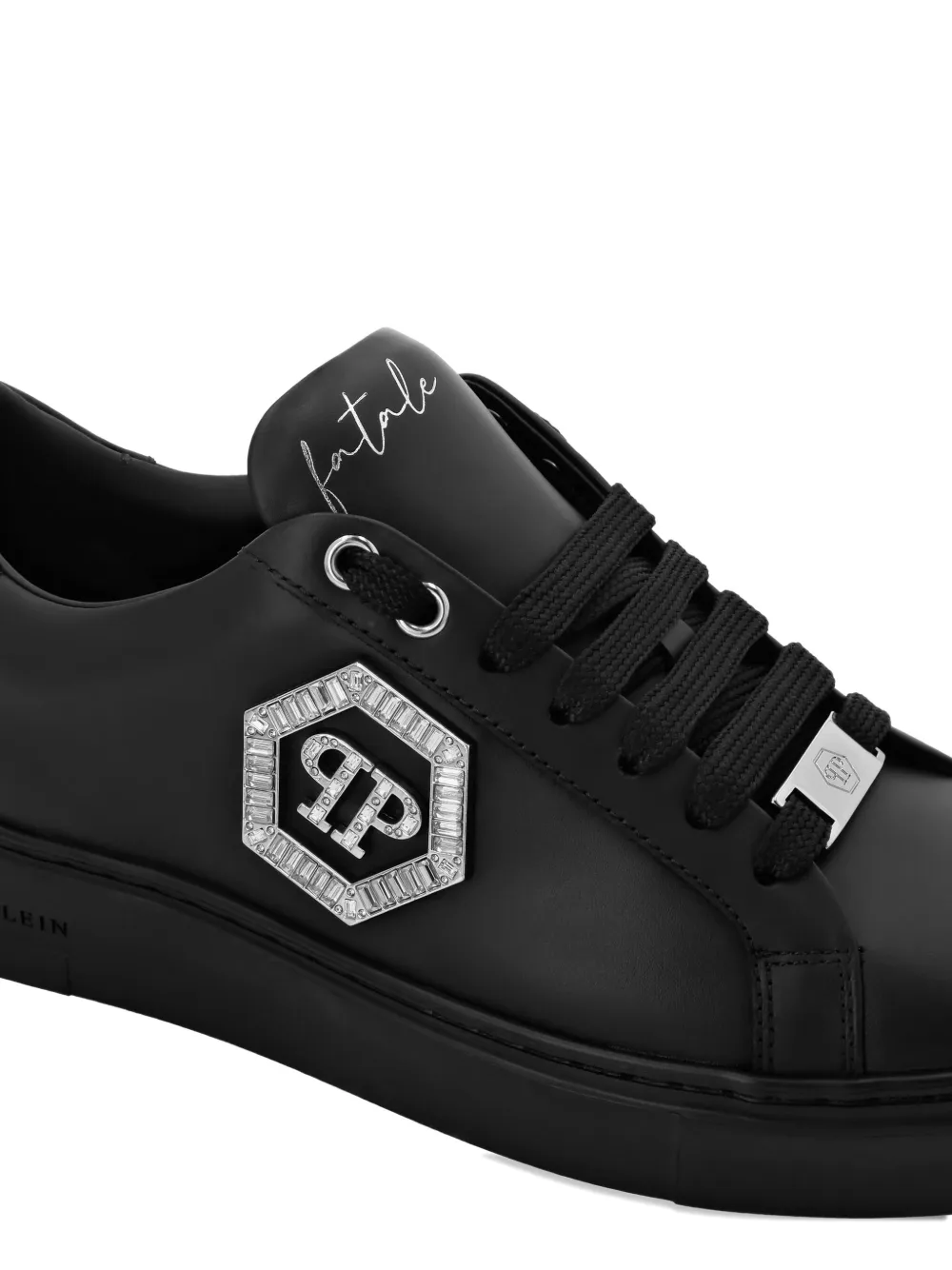 Philipp Plein logo-plaque low-top sneakers Black