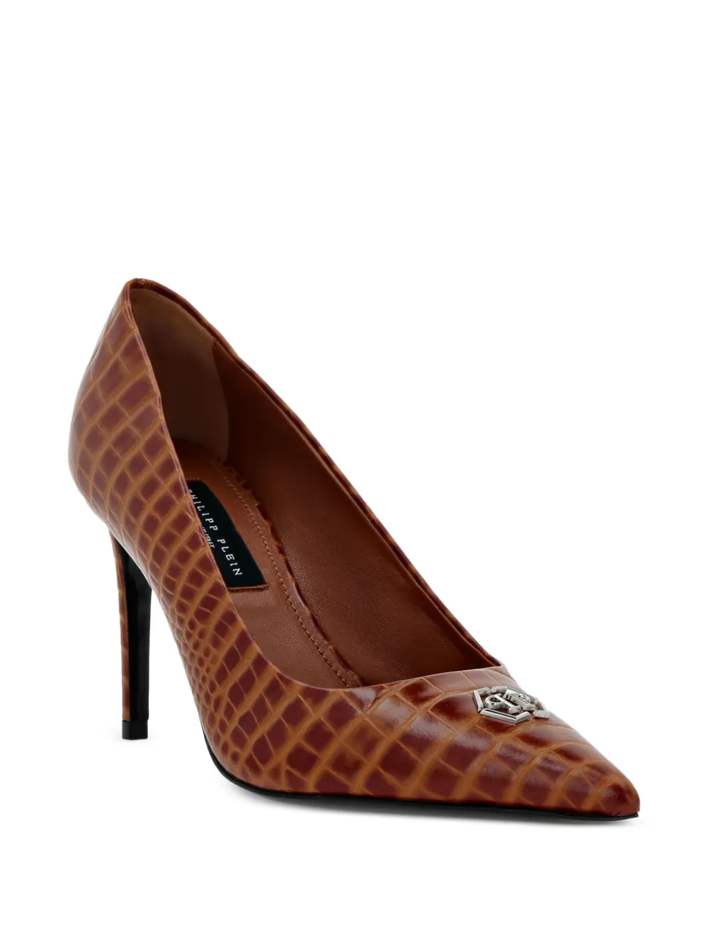 Philipp Plein 90mm crocodile-embossed pumps | Heeled Pumps | Image 2