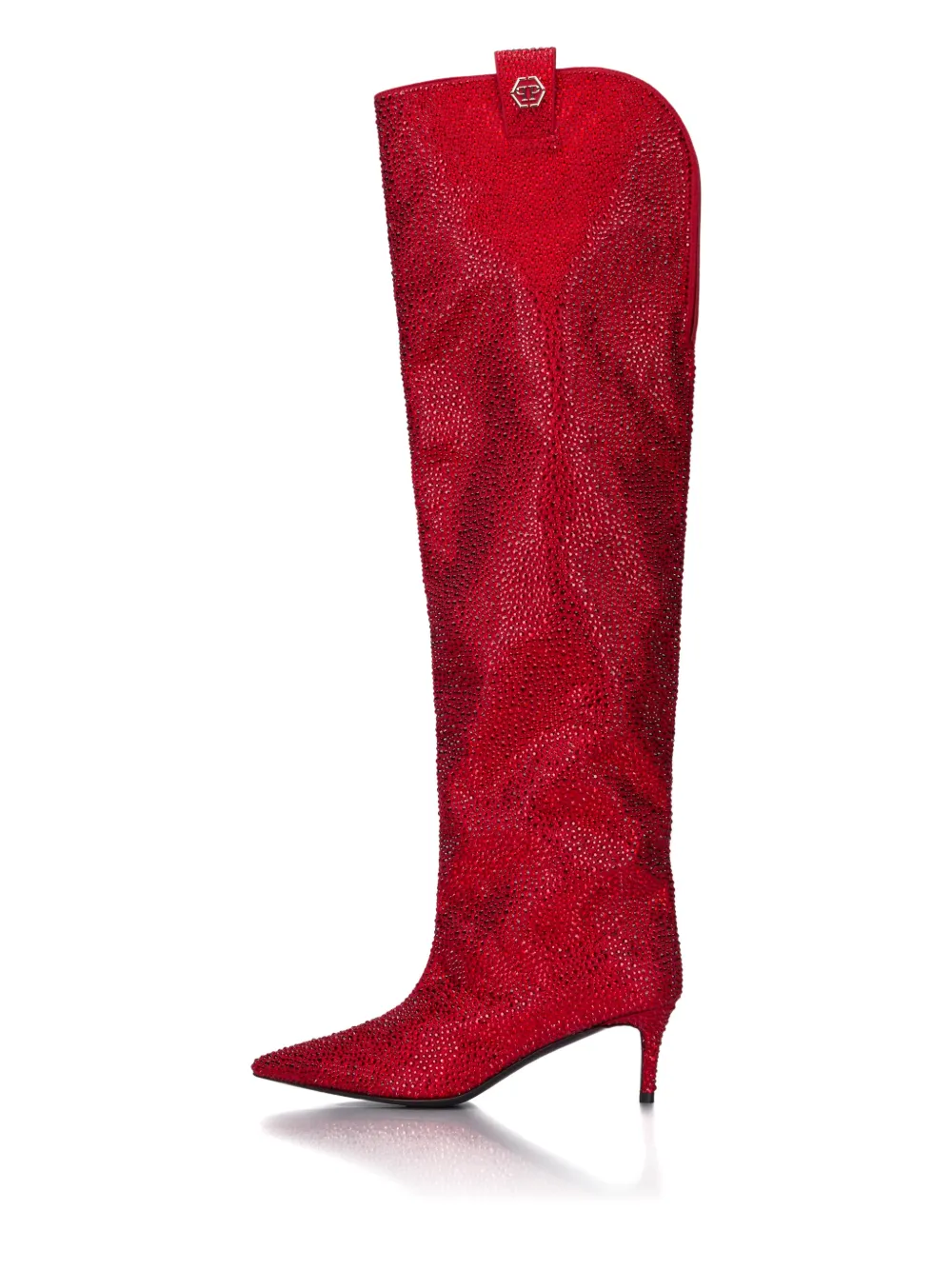 Philipp Plein Laarzen verfraaid met stras Rood
