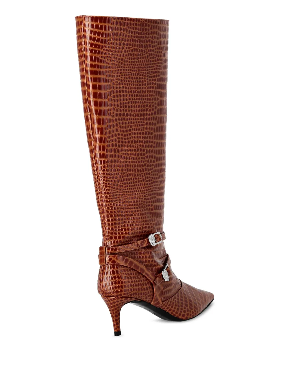 Philipp Plein 55mm crocodile-embossed boots | Knee-High Boots | Image 2