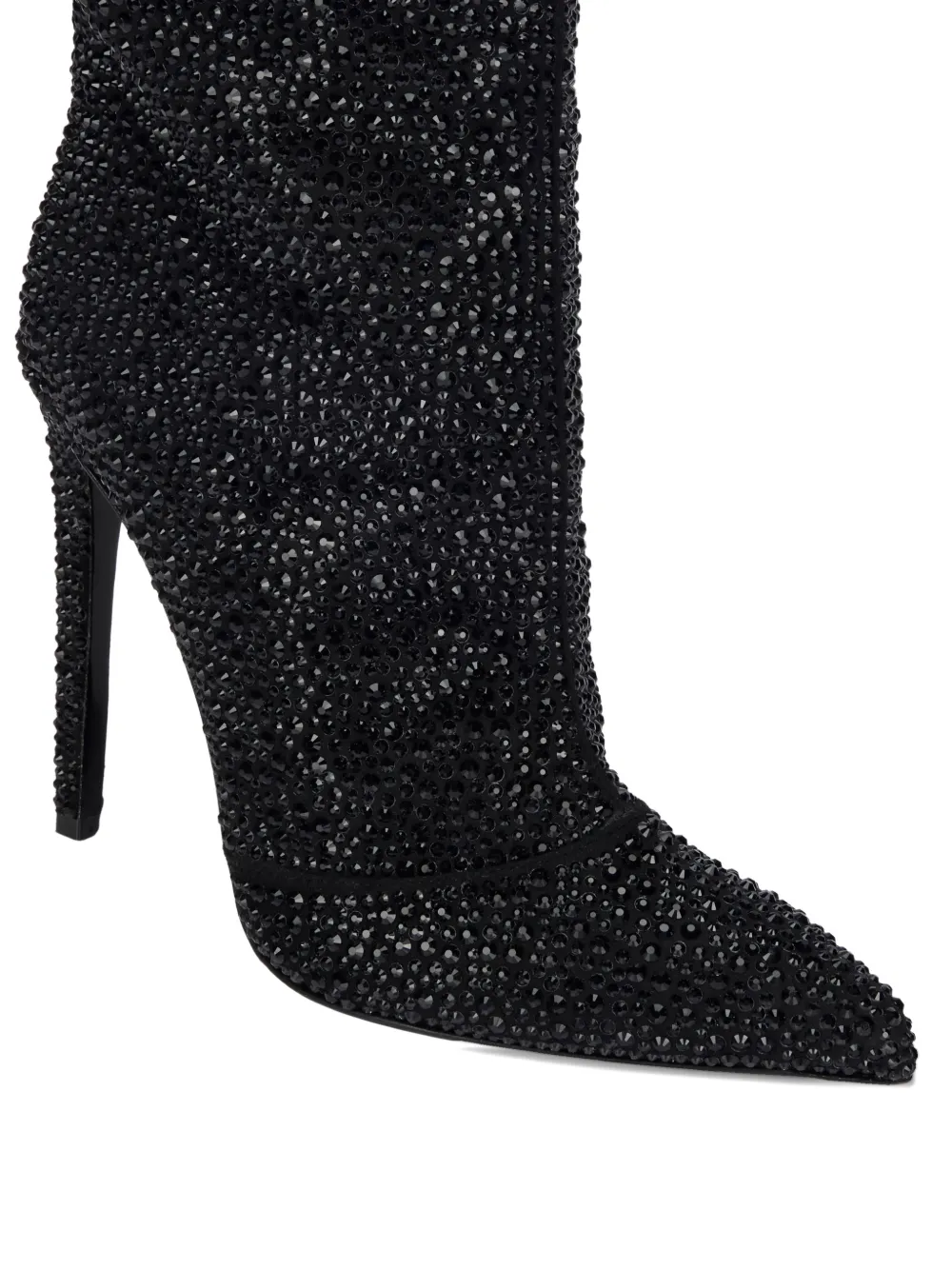 Philipp Plein 120 mm Hexagon laarzen met stras Zwart