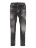 Philipp Plein paint-splatter distressed jeans - Grey