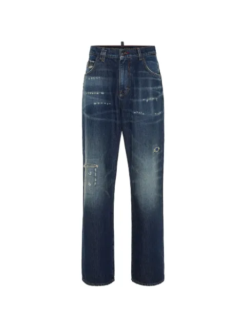 Philipp Plein jean à effet usé