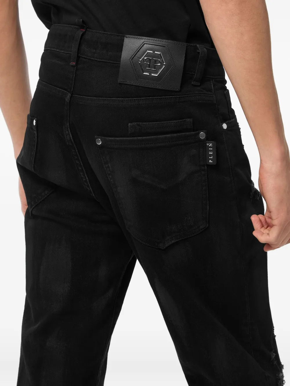 Philipp Plein straight-leg jeans Zwart