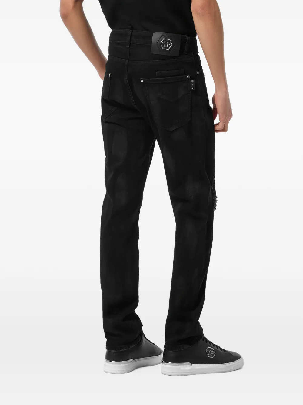 Philipp Plein Straight jeans Zwart