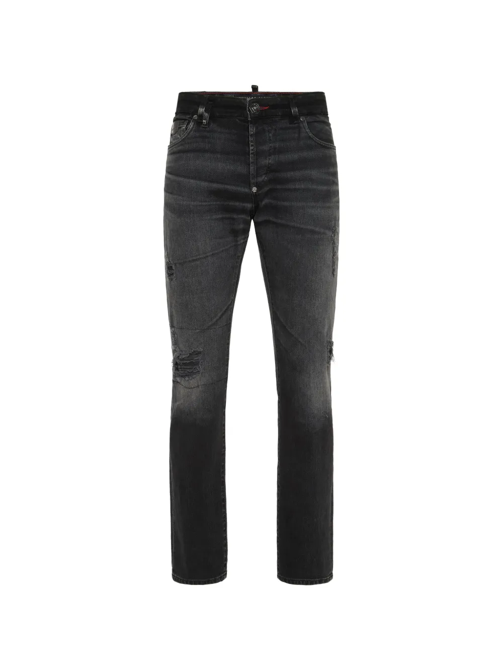 Philipp Plein Jeans con effetto vissuto - Nero