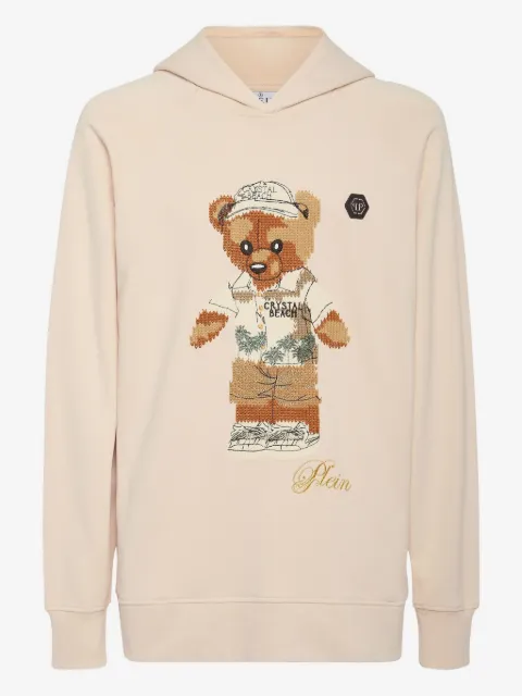 Philipp Plein teddy bear-motif hoodie