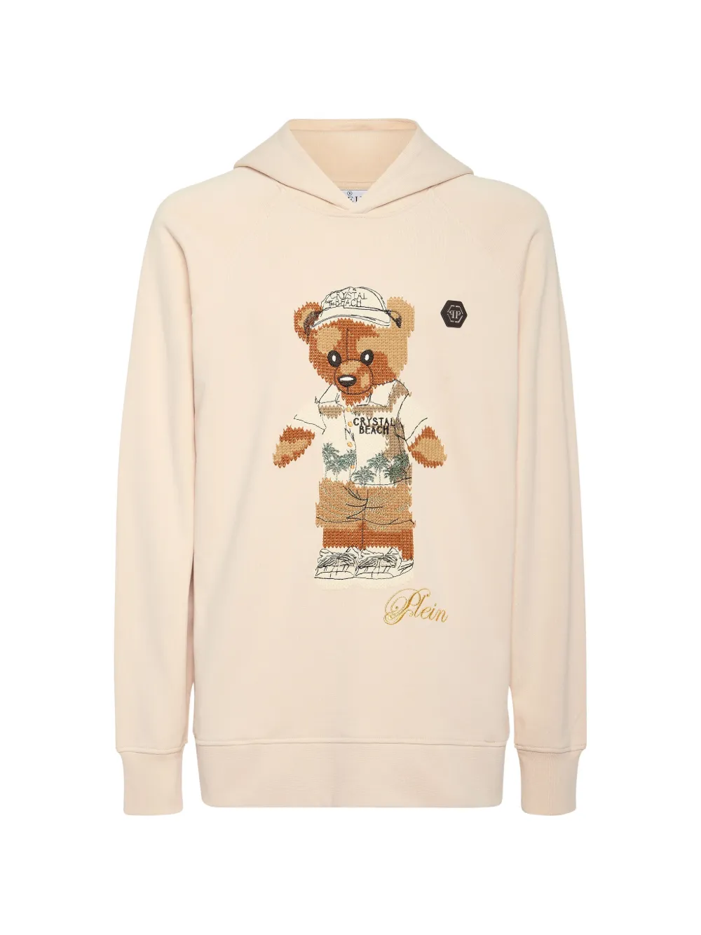 Philipp Plein teddy bear-motif hoodie - Toni neutri