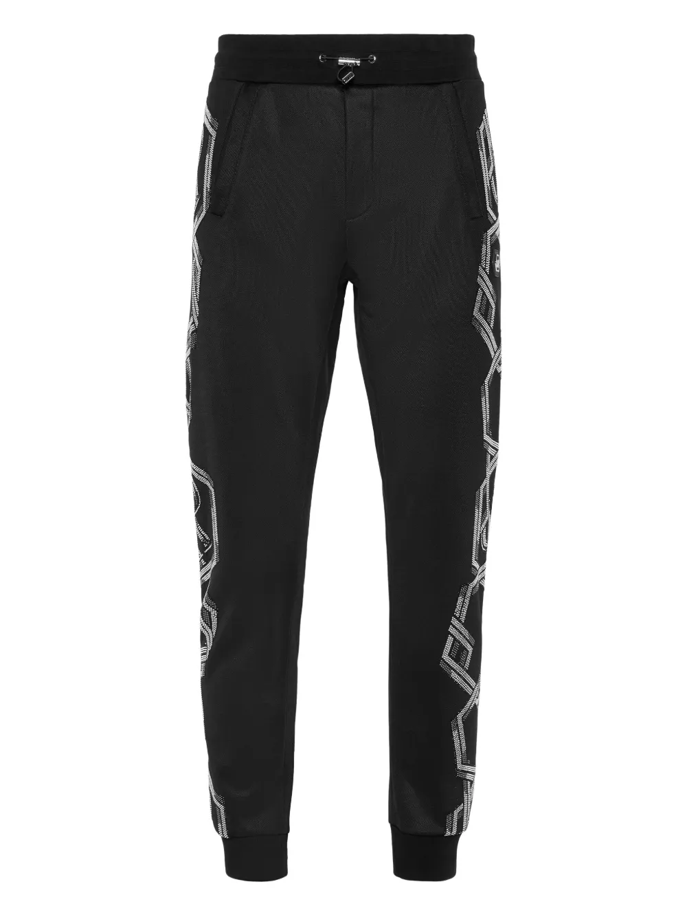 Philipp Plein chain-print joggers Zwart