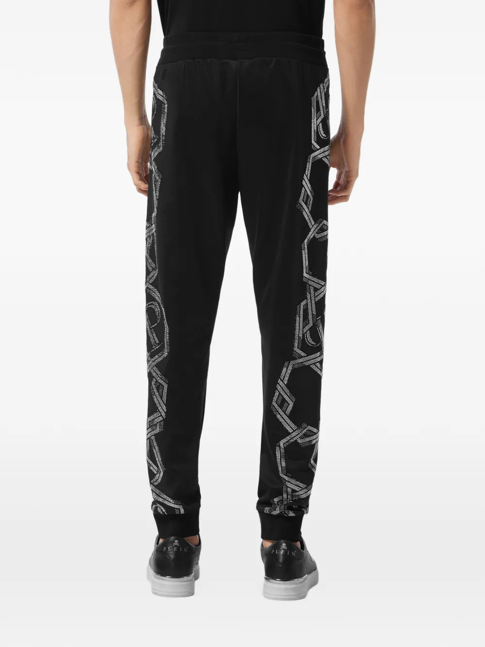 Philipp Plein Joggingbroek met kettingprint Zwart