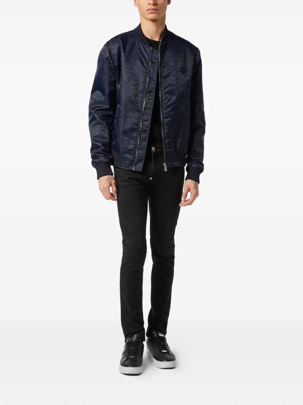 Philipp Plein monogram-pattern bomber jacket | Chamarras bomber | Image 2